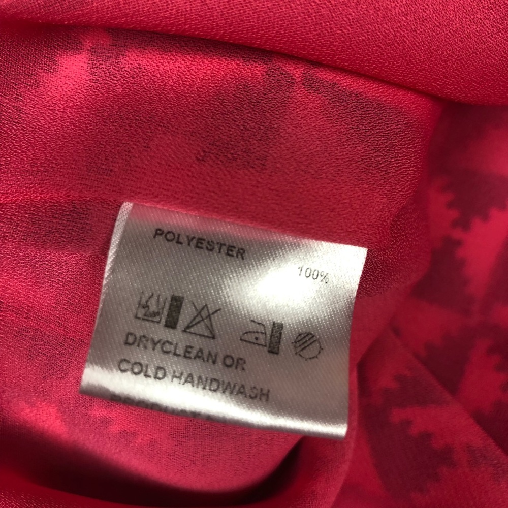 Pink summer dress with placket size small - Picture 6 of 6